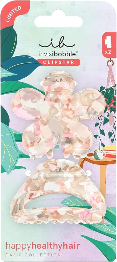 Haarspeldenset - Haarklemmen - Dagelijkse Styling - Haarvriendelijk Design - 2-delig - Beige Rosé