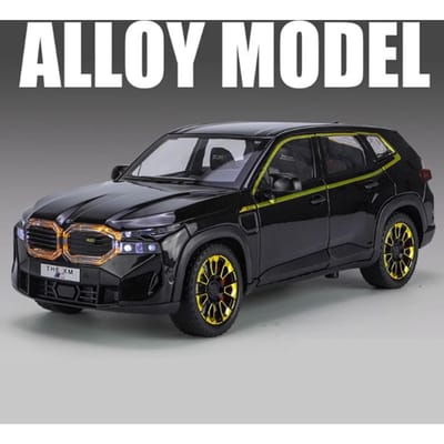 1:24 Het Xm Suv Legering Sportwagen Model Diecast Metaal Speelgoedauto Voertuigen Model Simulatie Geluid En Licht Collectie Kinder Cadeau