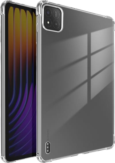 Avizar Shell Geschikt voor Xiaomi Pad 7 Pro en Pad 7 Schokbestendig Flexibele Versterkte Hoeken, Transparant