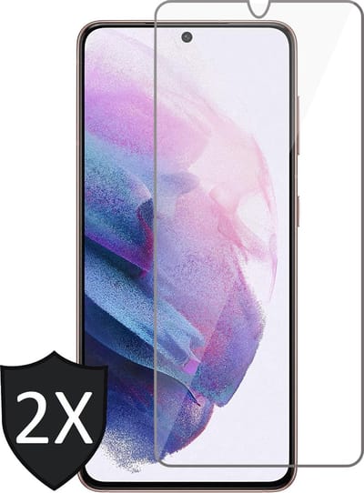 Screenprotector geschikt voor Samsung Galaxy S21 FE - Gehard Glas Beschermglas Tempered Glass Screen Protector - 2 Stuks