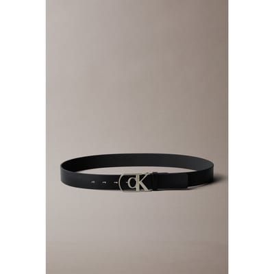 Calvin Klein Curve Monogram Buckle Belt Black Taglia: 85 | Cinture Outlet | Uomo | Nero