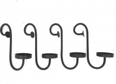 Kaarsenhouder, set van 4 H20  - retro - trendy