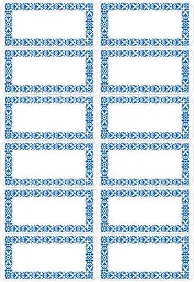 Etiket herma 3742 keuken blauw | 10 stuks