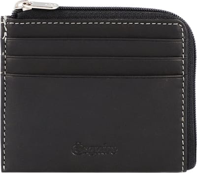 Esquire Oslo creditcard etui RFID leer 10,5 cm - 6 Sleuven - schwarz