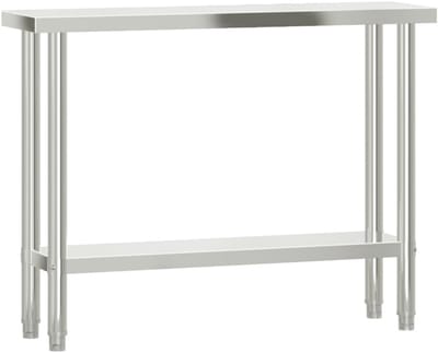 Roestvrijstalen Keuken Werktafel 110x30x85cm - Duurzaam en Hygiënisch