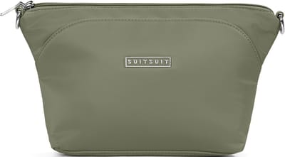 SUITSUIT Toilettas dames - Stijlvolle toilettas - Luxe make up organizer - Handig make up tasje voor reizen en dagelijks gebruik- Elegante make up etui - Natura Toilettassen Dark Olive - Groen