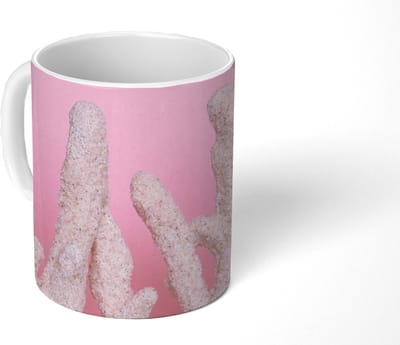 Mok - Koffiemok - Koraal - Roze - Zomer - Mokken - 350 ML - Beker - Koffiemokken - Theemok