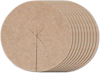 Mulchschijven voor Plantenbescherming - 10 Stuks, Ø 19 cm, Jute