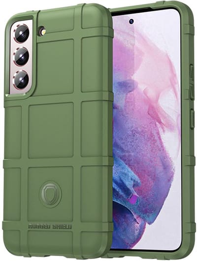 MobyDefend Hoesje - Geschikt voor Samsung Galaxy S23 - Rugged Shield TPU Backcover - Groen