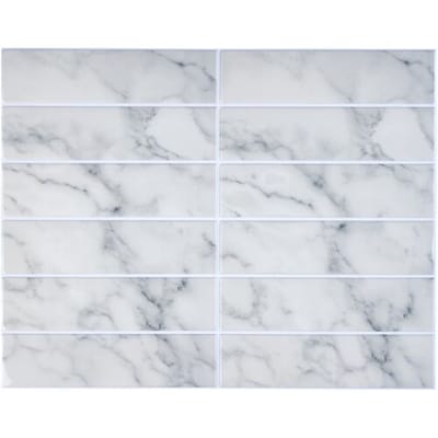 LIVARNO Decoratieve plaktegels, 10 stuks (Marmer)