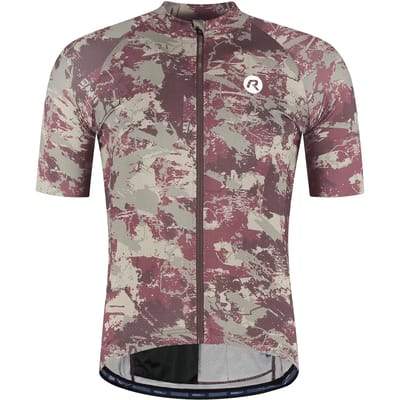 Rogelli Essential Graphic II Heren Fietsshirt - Korte mouw - Bordeaux