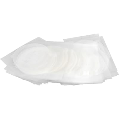 50 Pièces Couvercles d'Égout de Sol à Usage Unique Filtre d'Égout de Douche en Fibre de Verre Empêche le Bouchage Rond white
