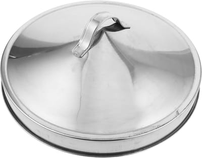 Vuurkorf Deksel - Buitenbranderhoes Vonkenscherm - Veilig Buiten Genieten - Efficiënt Vuur Doof - 40 cm - Zilverkleurig