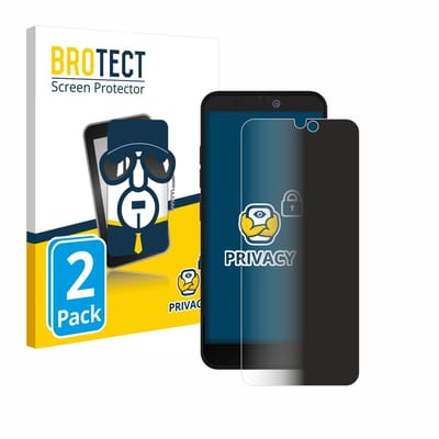 BROTECT - privacy screenprotector voor Fairphone 3 Plus - Folie Beschermfolie Blauwlichtfilter 2 Stuks