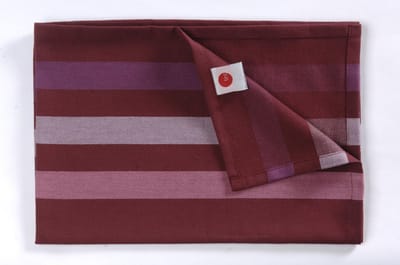 TINT BANDE RAYE SATIN TAFELLOPER 50X150 PRUNE/PLUM