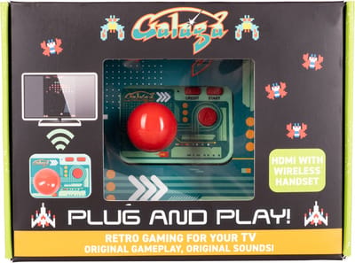 Galaga - TV plug & play - wireless controller - retro gaming