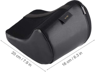 Dailygoods- Gitaarpootkussen - Sponskussen voor Gitaarbalans - Houten Gitaaraccessoires - Leren Bekleding - Perfect Draagcomfort - Ondersteuning voor Spelers - Gitaarsteun