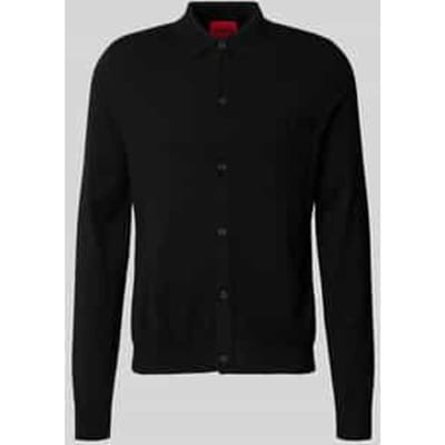 Regular fit gebreid jack van viscosemix model 'SAN JORDAN-CV'