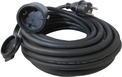 Eurom Verlengsnoer Zwart 10 Meter