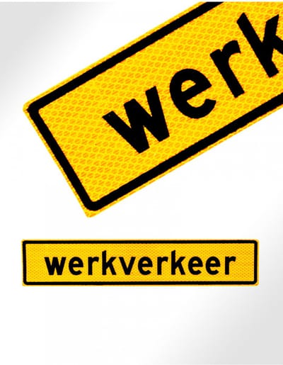 Werkverkeer sticker Ja