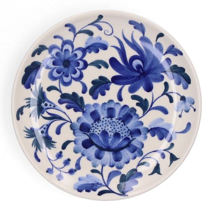 Return to Sender Gebaksbordje - Ø 17cm - Bed of flowers Blue