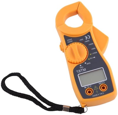 Digitale Stroomtang - Multimeter Tester - Elektrisch Onderhoud - Overbelastingsbeveiliging - 14.7 x 5.5 cm - Zwart