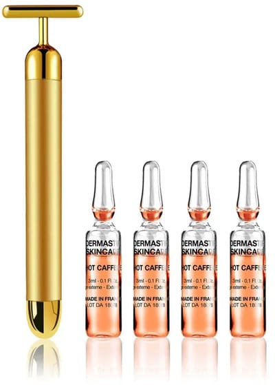 Dermastir cafeïne ampullen tegen cellulitis 16 x 3 ml met een massageroller