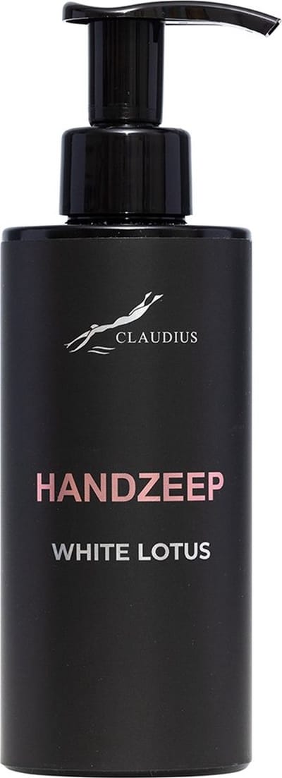 Handzeep White Lotus 300 ml - met pomp - zwarte fles