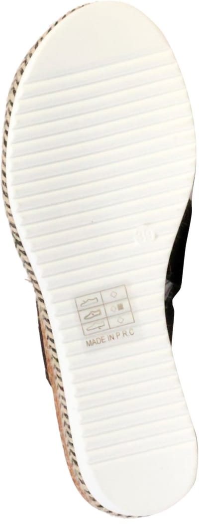 Sandalen met plateauzool en riempje