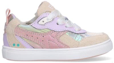 BunniesJR 226215-403 Meisjes Lage Sneakers - Roze - Leer - Veters