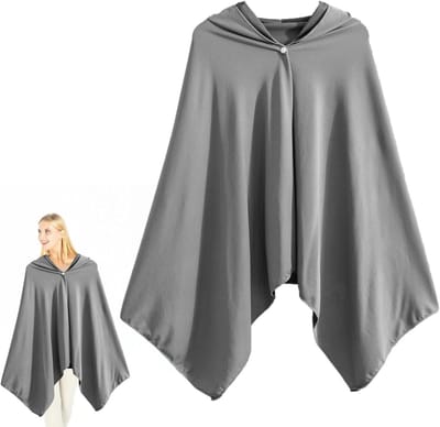 Koelmantel - Koelsjaal Cape - Buitenactiviteiten Koelte - Lichtgewicht Sneldrogend - 60x145 cm - Lichtgrijs