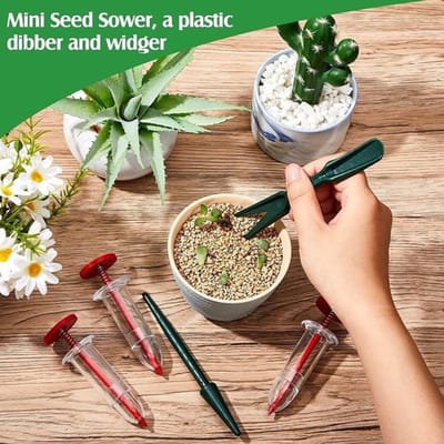 Allecto Plus - 6-Pack Handheld Zaad Planter Set - Verstelbare Zaad Dispenser Tool