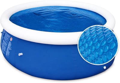 Hoppa! Solarzeil - Zwembadafdekking - Zwembadcover - Zwembadisolatie - Zwembad zeil | Rond | Blauw | 366 cm