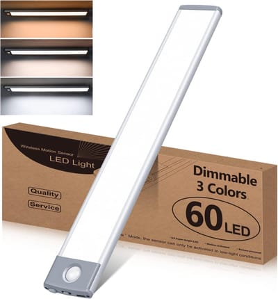 Onder Kast Verlichting met Bewegingssensor en Oplaadbare Batterij - Dimbare LED Lamp met 3 Kleurtemperaturen