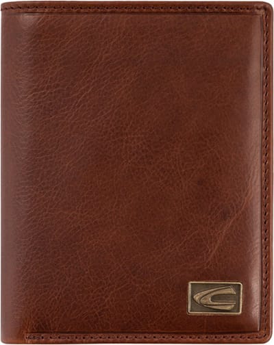camel active Leren Portemonnee Japan Combi Wallet Cognac Bruine