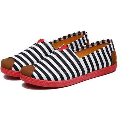 Dames Canvas Schoenen Oude Peking Stoffen Schoenen Instappers Platte Schoenen Zacht Alles-match Casual Sneakers Werkschoenen Lichtgewicht 35