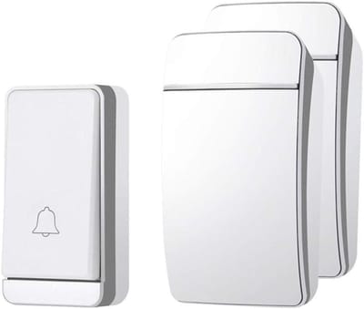 Draadloze Deurbel - Zelfopladend Belletje - Huis Beveiligen - Geen Batterijen Nodig - 200 Meter Bereik - Zilver