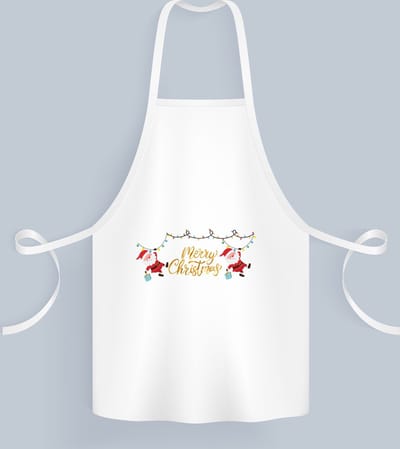 Akyol - kerst mok merry christmas 2 kerstmannen Keukenschort - Kerstmis - kerst beker - winter mok - kerst mokken - christmas mug - kerst cadeau - 82 bij 71 cm