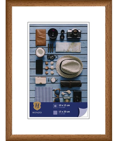 Fotolijst - Henzo - Napoli - Fotomaat 15x20 cm - Bruin