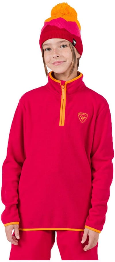 Rossignol Strawpile Fleece Met Halve Rits Rood 16 Years Meisje
