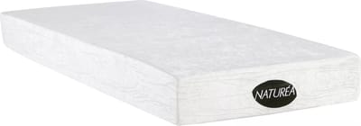 Vente-unique Natuurlijke schuimmatras met vormgeheugen en bamboe - PARURE van NATUREA - 90 x 200 cm L 200 cm x H 20 cm x D 90 cm