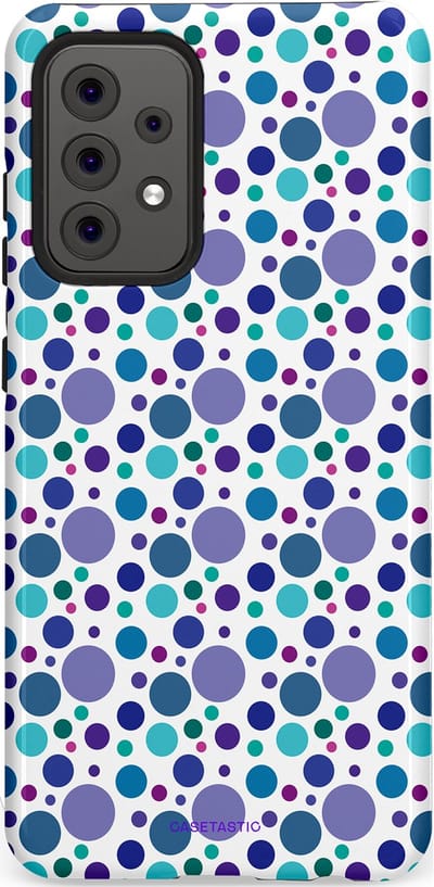 Casetastic Hoesje Geschikt voor Samsung A52 (4G/5G/s) - Stijlvolle Beschermende Duo-layer Case - Bubble blauw