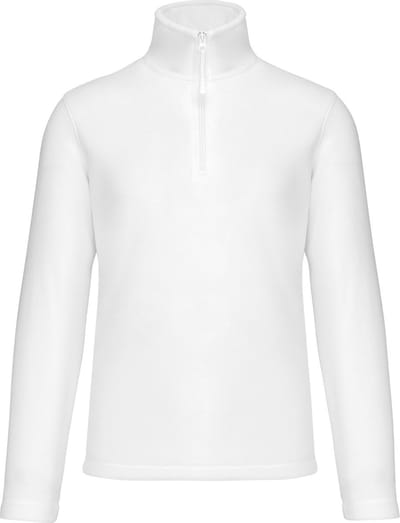 Fleecevest 'Enzo' met ritskraag merk Kariban maat M White