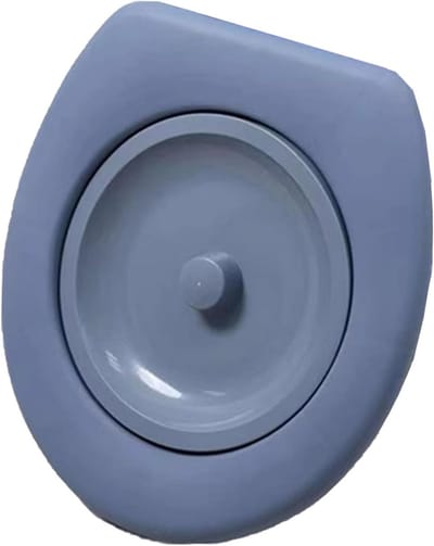Draagbaar Toilet - Kampeerzitting Deksel - Buitengebruik - 250kg Draagkracht - 36.5x40 cm - Blauw