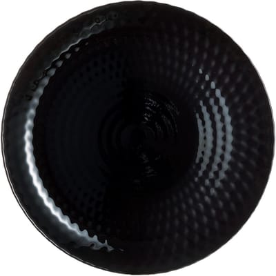 Merkloos Zwart Dinerbord 25 cm - Geometrisch Design