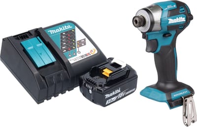 Makita DTD 173 RF1 accu-slagmoersleutel 18 V 180 Nm 1/4" borstelloos + 1x oplaadbare accu 3,0 Ah + lader