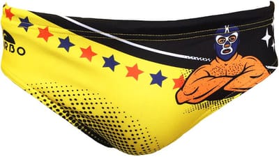 Turbo Luchadores Zwemslip Geel M Man
