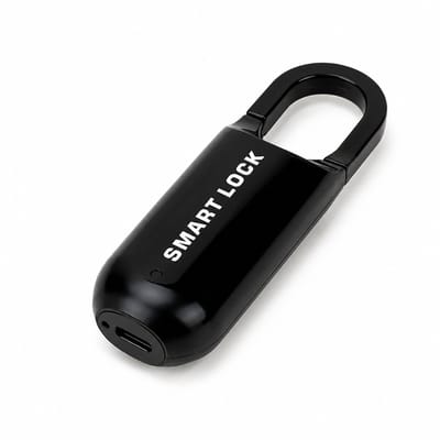 Smart Lock Mini Hangslot – Vingerafdrukslot – USB Oplaadbaar – Sleutelloos – Zwart