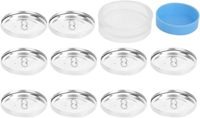 Set van 10 ronde knoppen met vlakke achterkant en bevestigingsmateriaal, 40mm DIY meubelaccessoires voor kast en lade