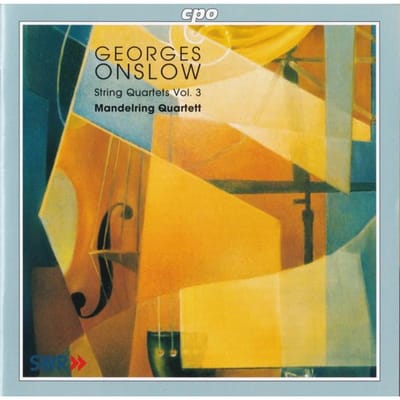 CD GEORGE ONSLOW - MANDELRING QUARTETT - Strijkkwartetten Vol. 3 9997932 cpo Europa Klassiek Gebruikt beige